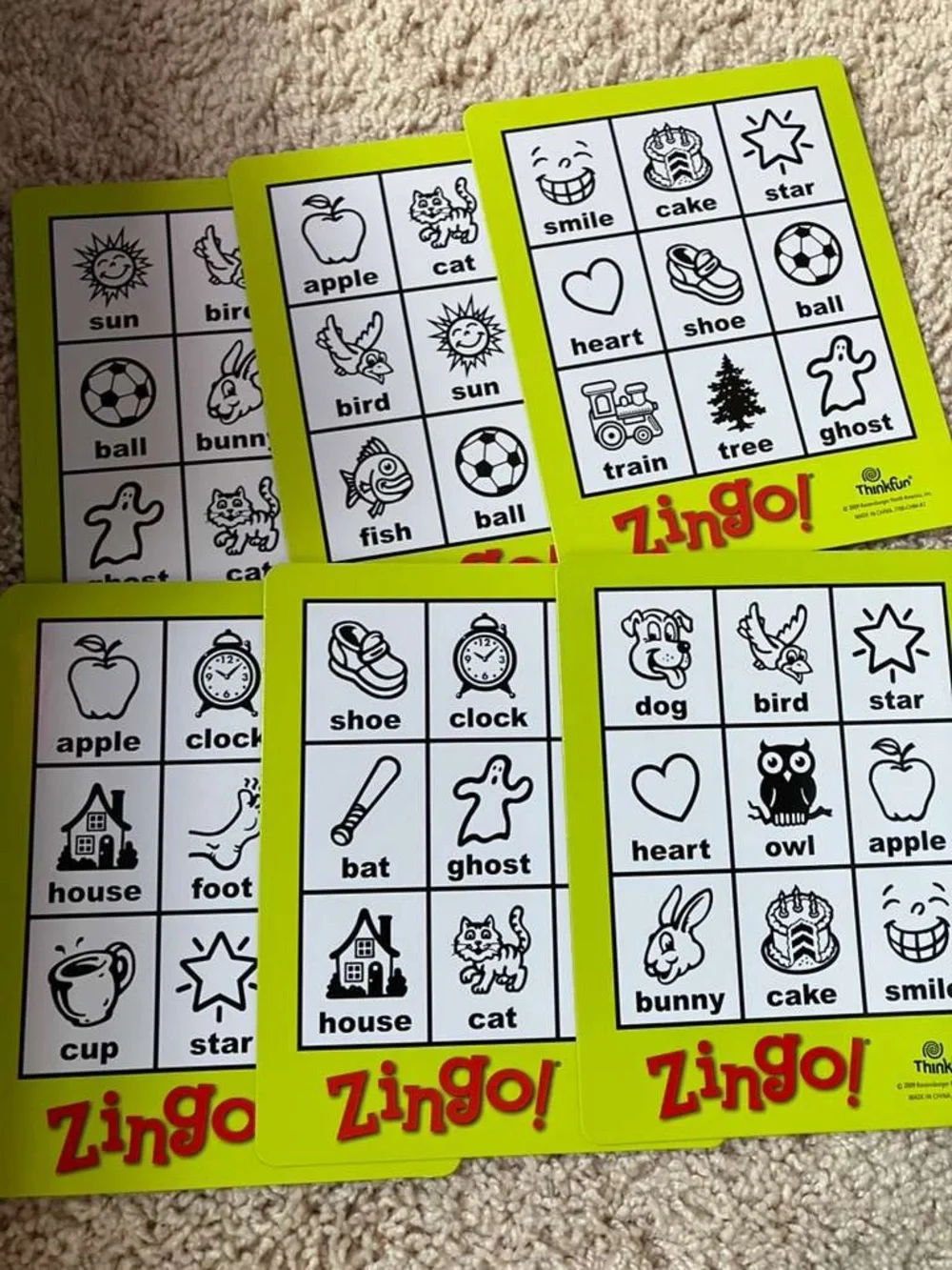 NEW FREE W/ KIDS PURCHASE Think! Zingo! Bingo Matching Game - Red, Green, Blue